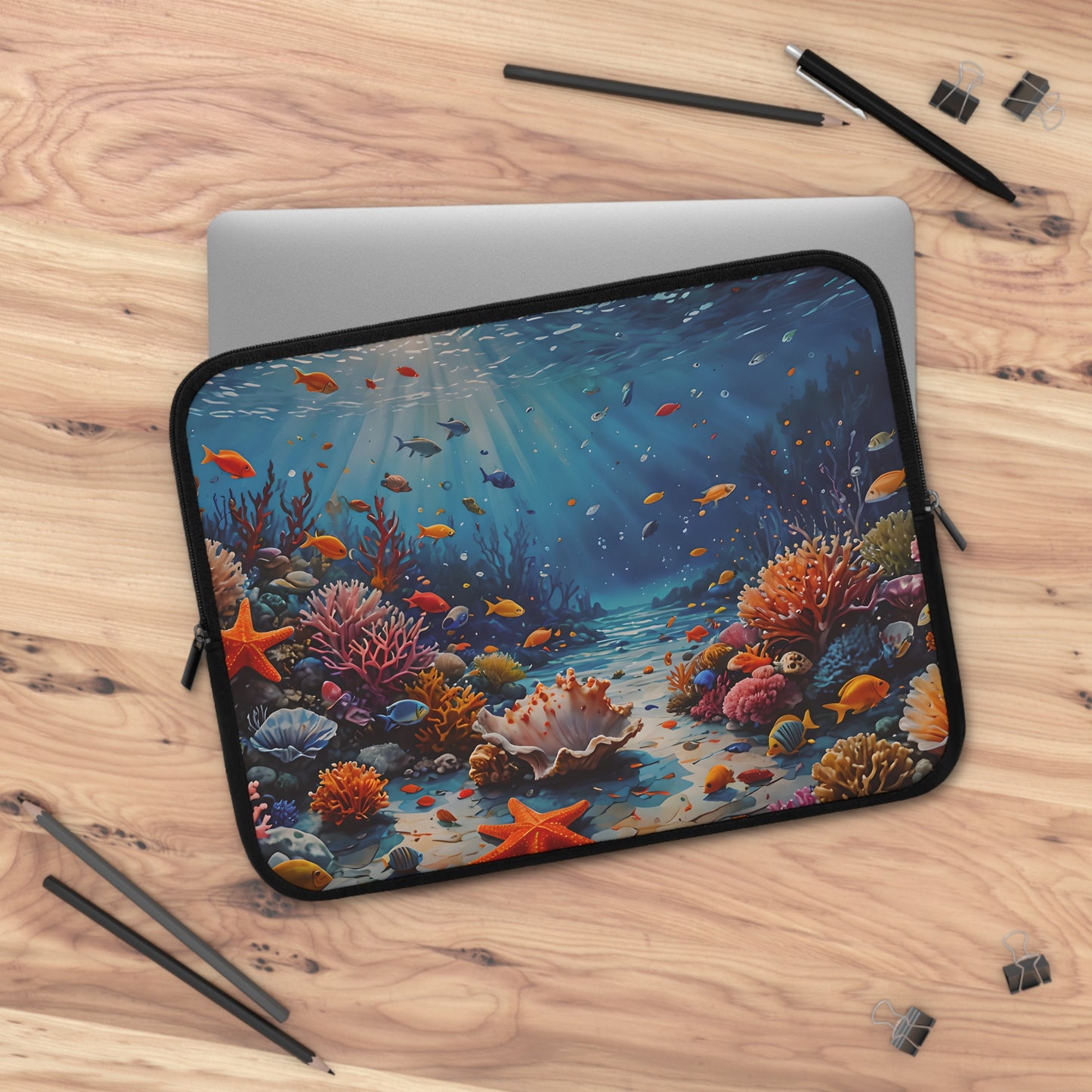Underwater Coral & Starfish Laptop Sleeve