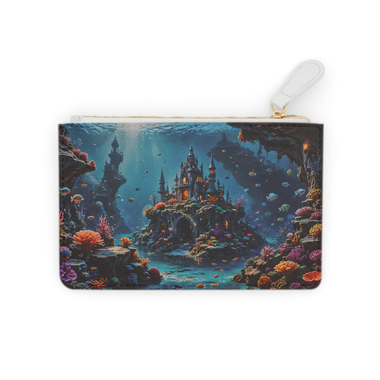 Underwater Sea Castle Mini Clutch Bag
