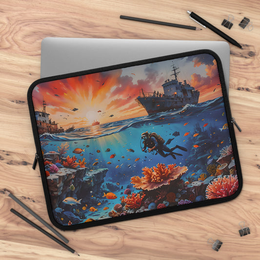 Underwater Dive Adventure Laptop Sleeve
