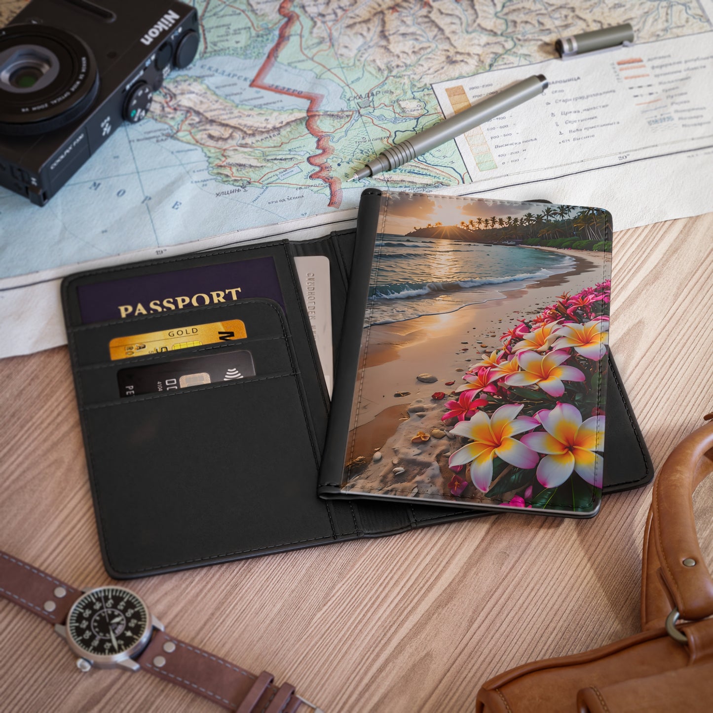 Plumeria's by the Beach Passport Cover