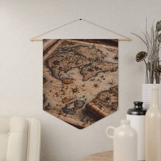 Sea Voyagers Ancient Map Pennant