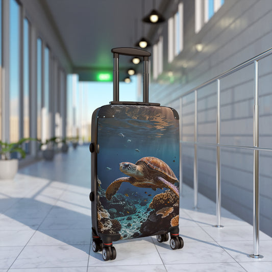 Sea Turtle Swimming Cabin Suitcase