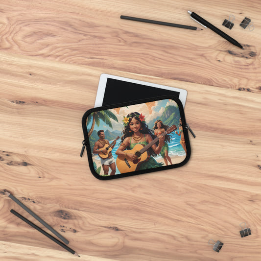 Tropical Hawaiian Beach Fun Laptop Sleeve