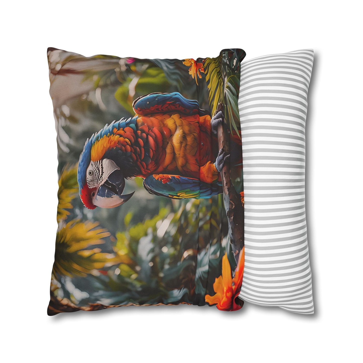 Tropical Macaw Decorative Pillowcase