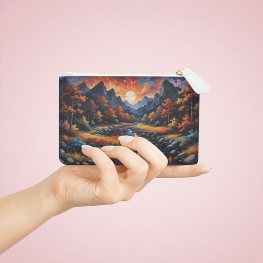 Scenic Mountain Adventure Mini Clutch Bag