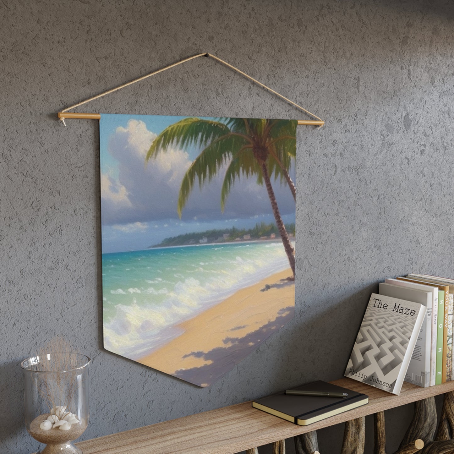 Sunny Beach Paradise Pennant Banner