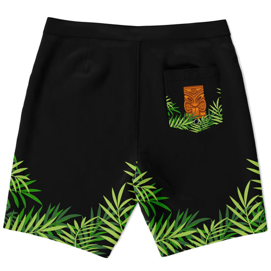 Tropical Tiki Totem Swim Shorts