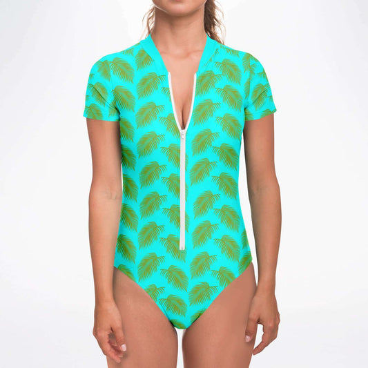Women's Tropical Leaves Bodysuit