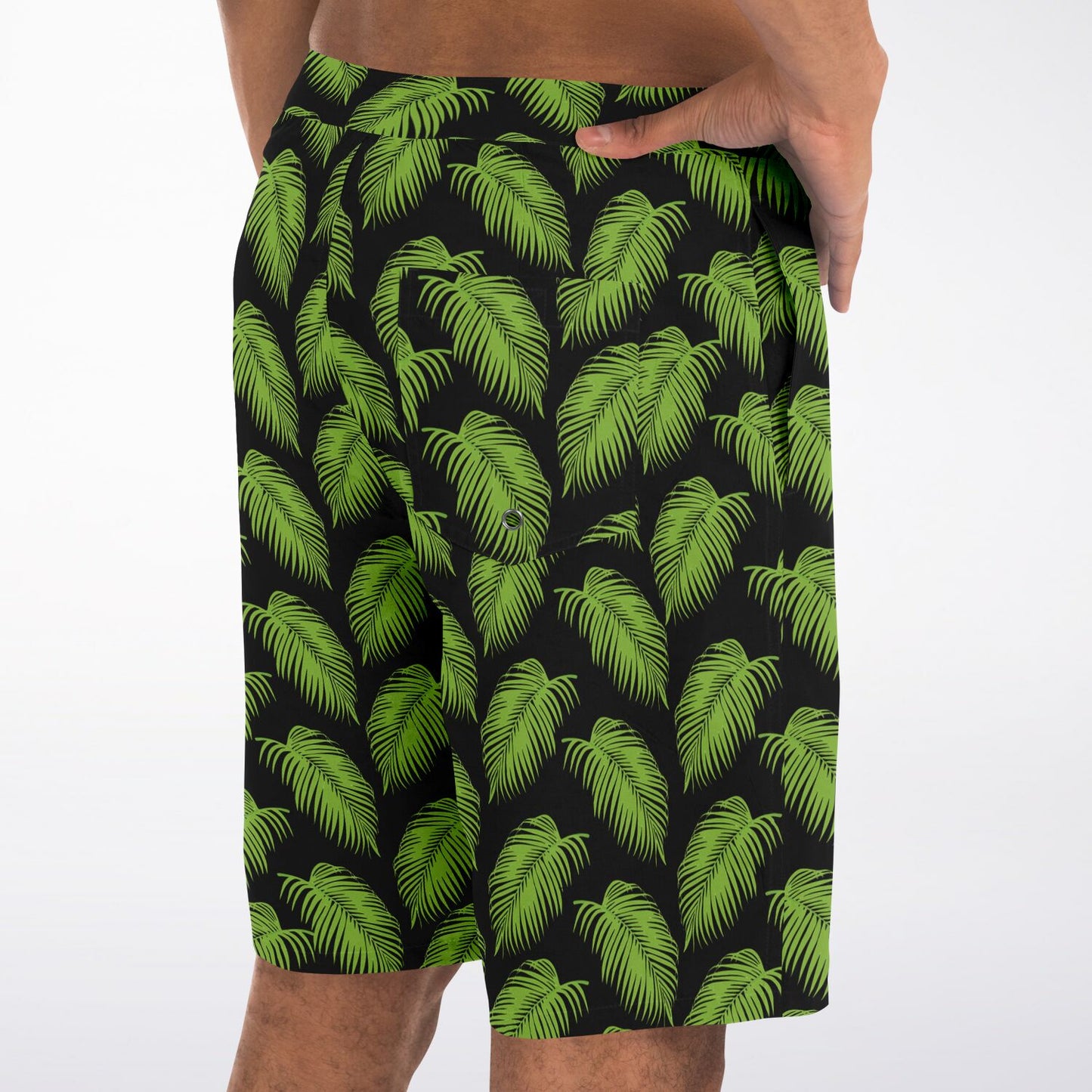 Men's Tropical Leaves Board Shorts