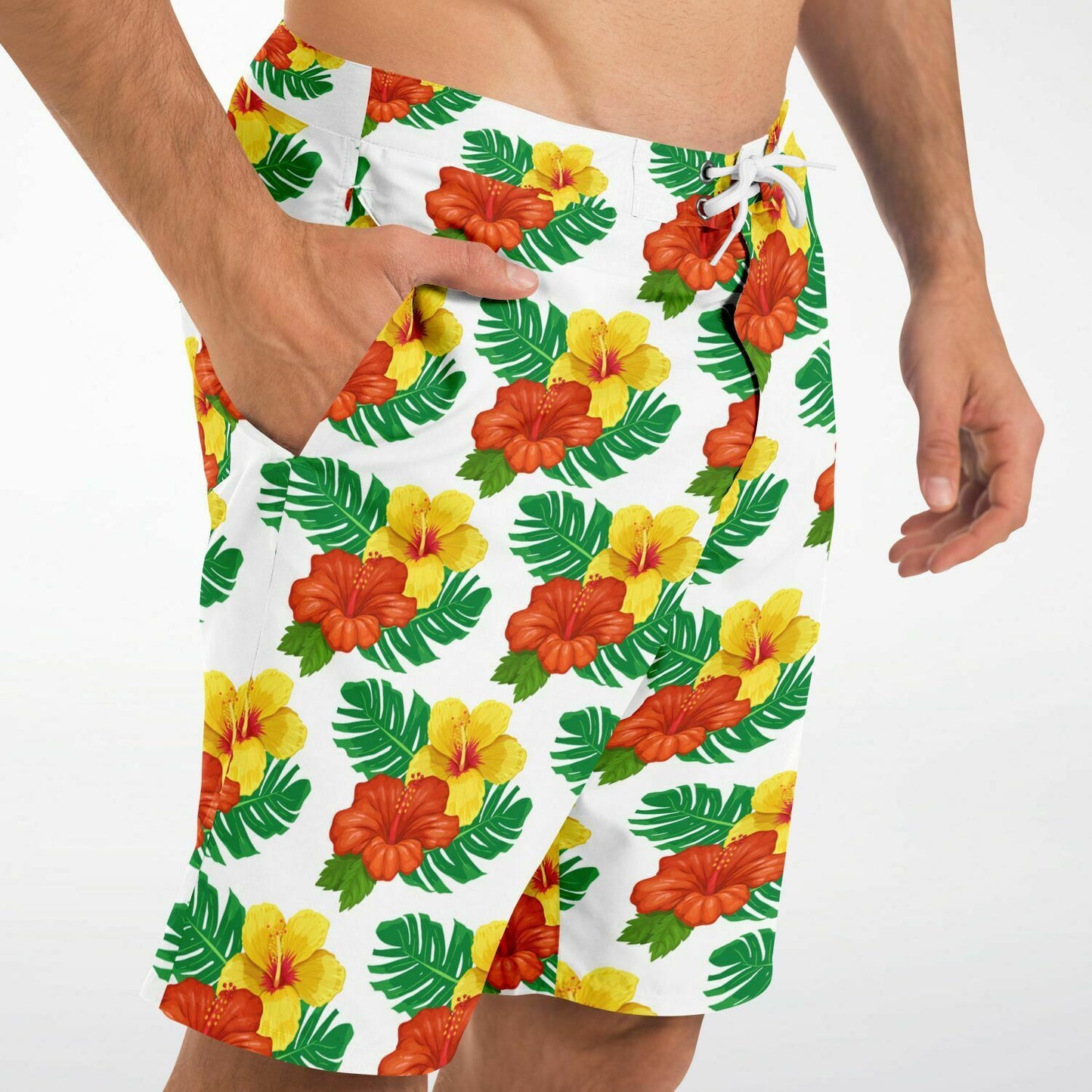 Men's Tropical Swimming Trunks