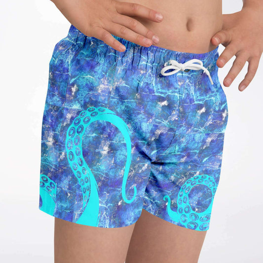 Boys Ocean Blue Tentacles Swim Trunks