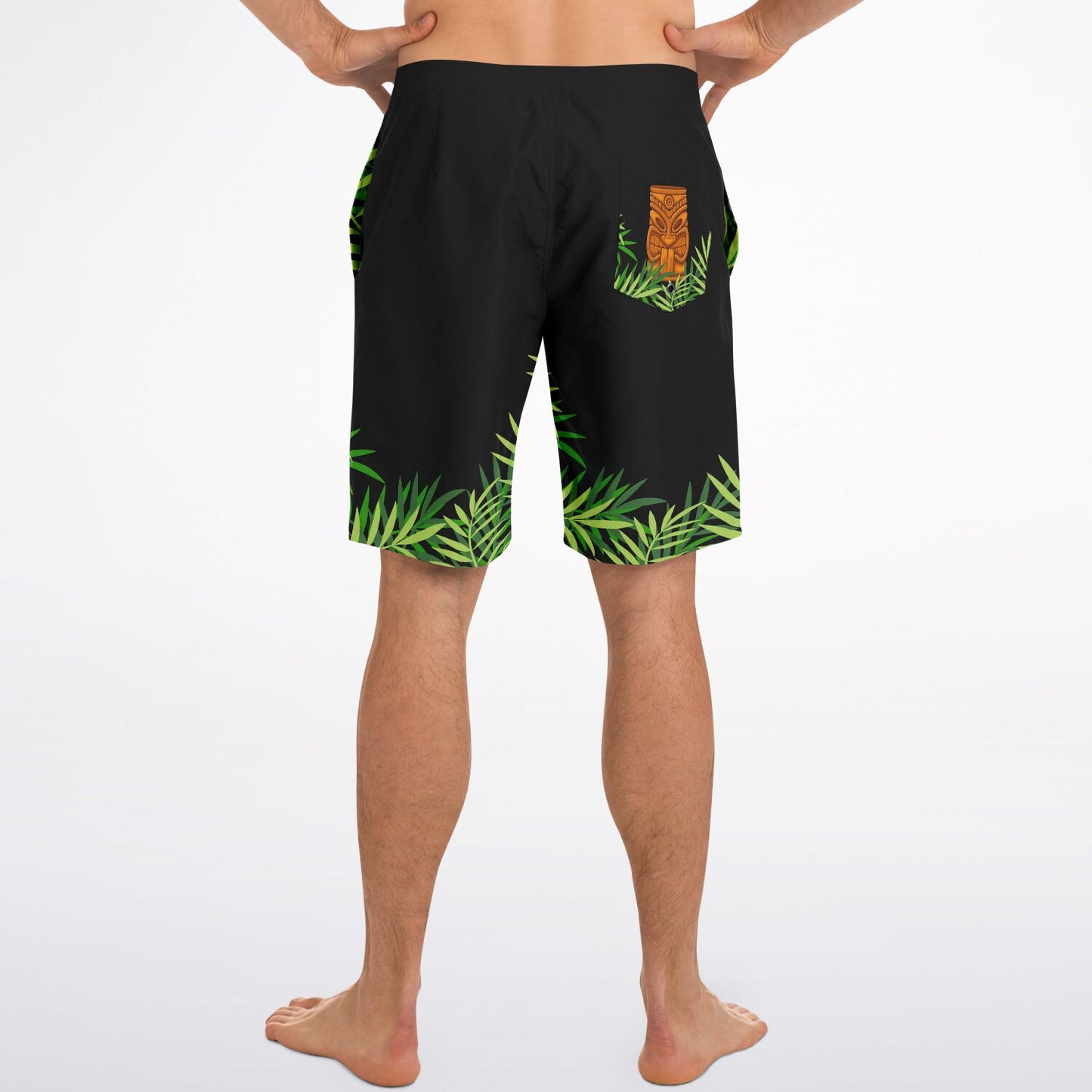 Tropical Tiki Totem Swim Shorts