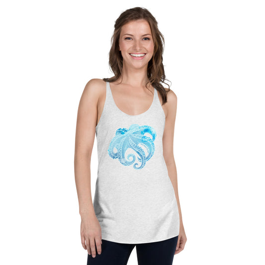 Tentacles Watercolor Racerback