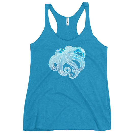 Tentacles Watercolor Racerback