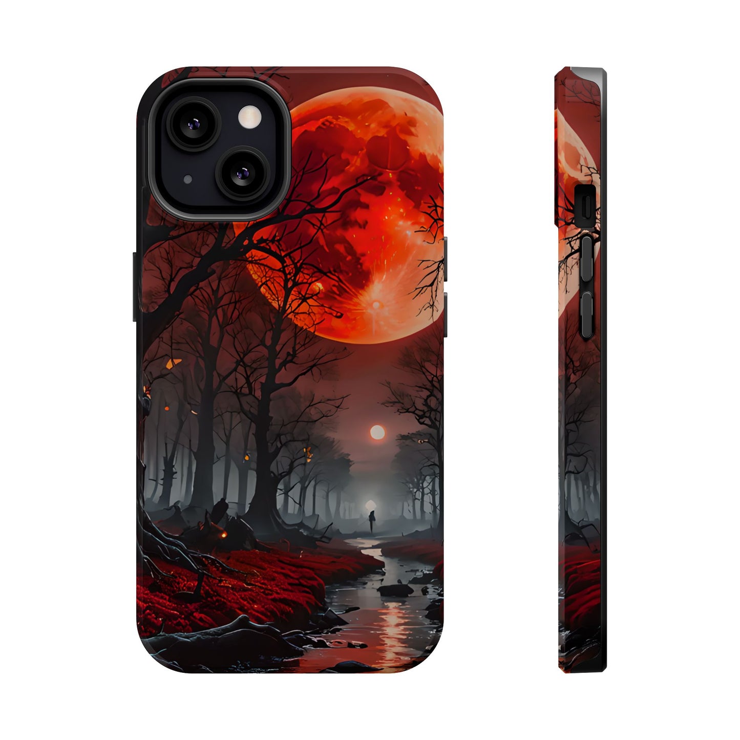 Red Moon Forest Magnetic Phone Case