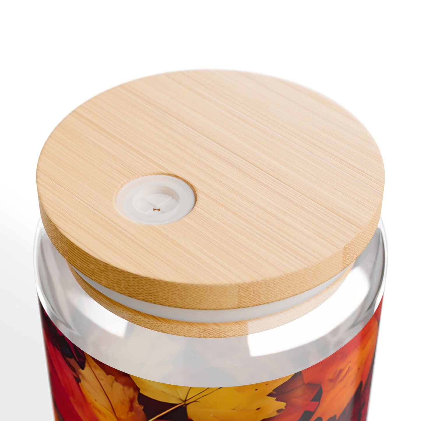 Autumn Leaves Sipper Glass