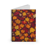 Autumn Leaves Spiral Notebook Journal