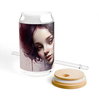 Artistic Portrait in Wine Sipper Glass