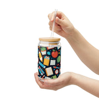 Teacher School Supplies Sipper Glass