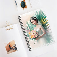 Floral Tropical Bride Notebook Journal