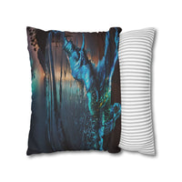 Bioluminescent Waves Decorative Pillowcase
