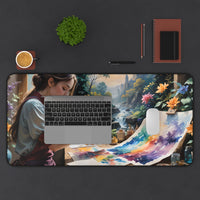 Artist Painting Desk Mat