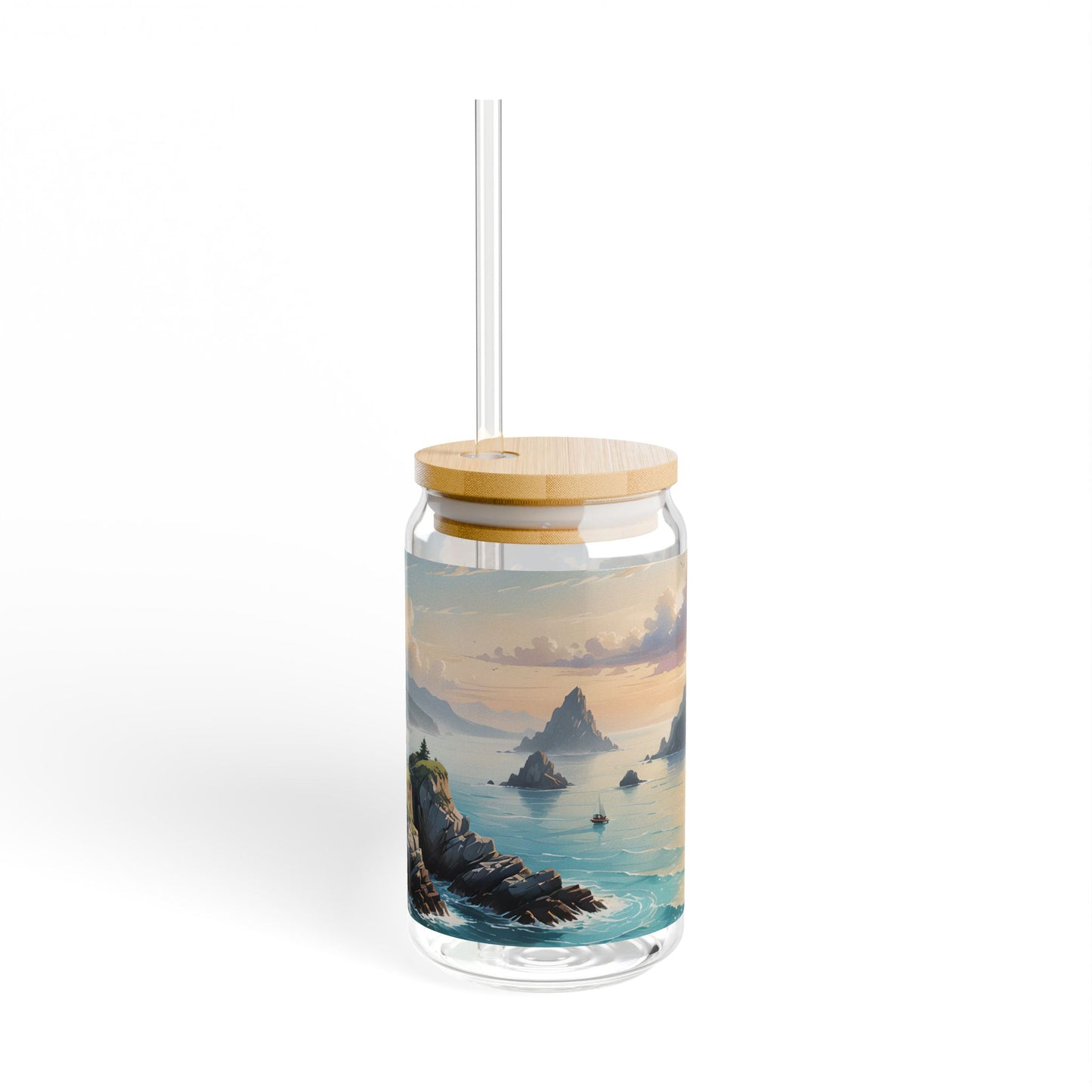 Lighthouse Coastal Sipper Glass