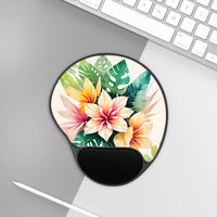 Tropical Paradise Flower Bouquet Mouse Pad