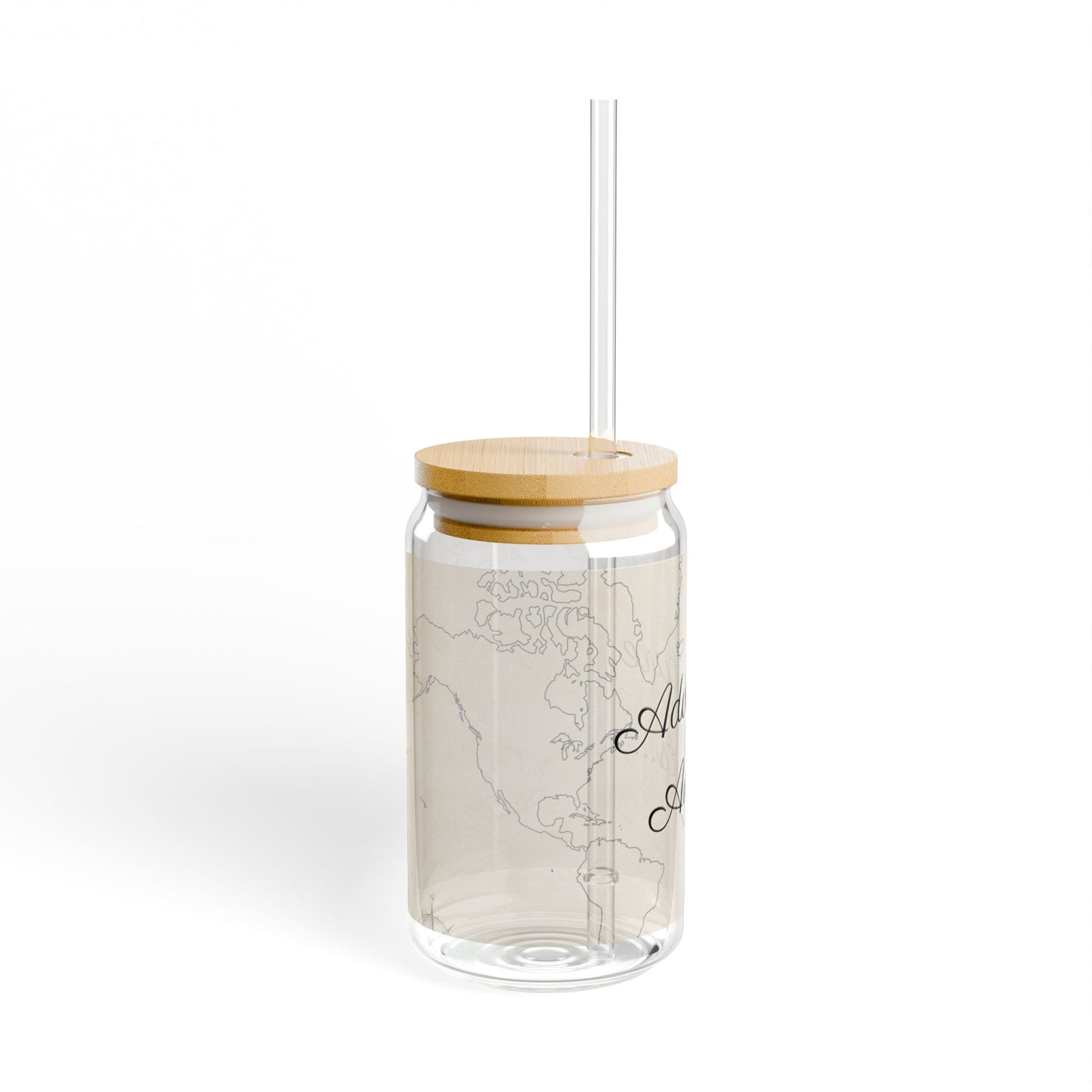 Customize World Map Escapade Sipper Glass