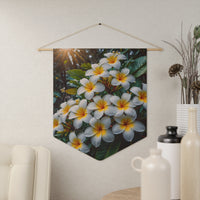 Plumeria's in a Tropical Forest Pennant