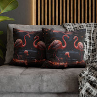 Flamingo Sunset Decorative Pillowcase