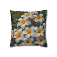 Plumeria Floral Decorative Pillowcase