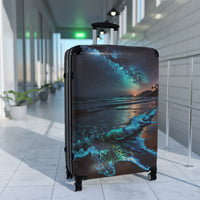 Bioluminescent Beach Cabin Suitcase