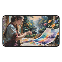 Artist Painting Desk Mat