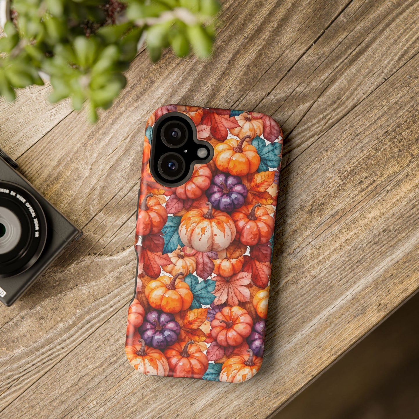 Autumn Pumpkins Magnetic Phone Case
