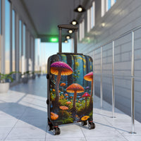 Vibrant Mushrooms in Rain Forest Cabin Suitcase