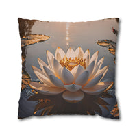 Lotus Waterlily Decorative Pillowcase