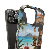 Tropical Beach Bar Magnetic Tough Phone Case