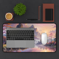 Sunset Mountain Lake Desk Mat