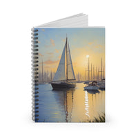 Sailboat Sunset Spiral Notebook