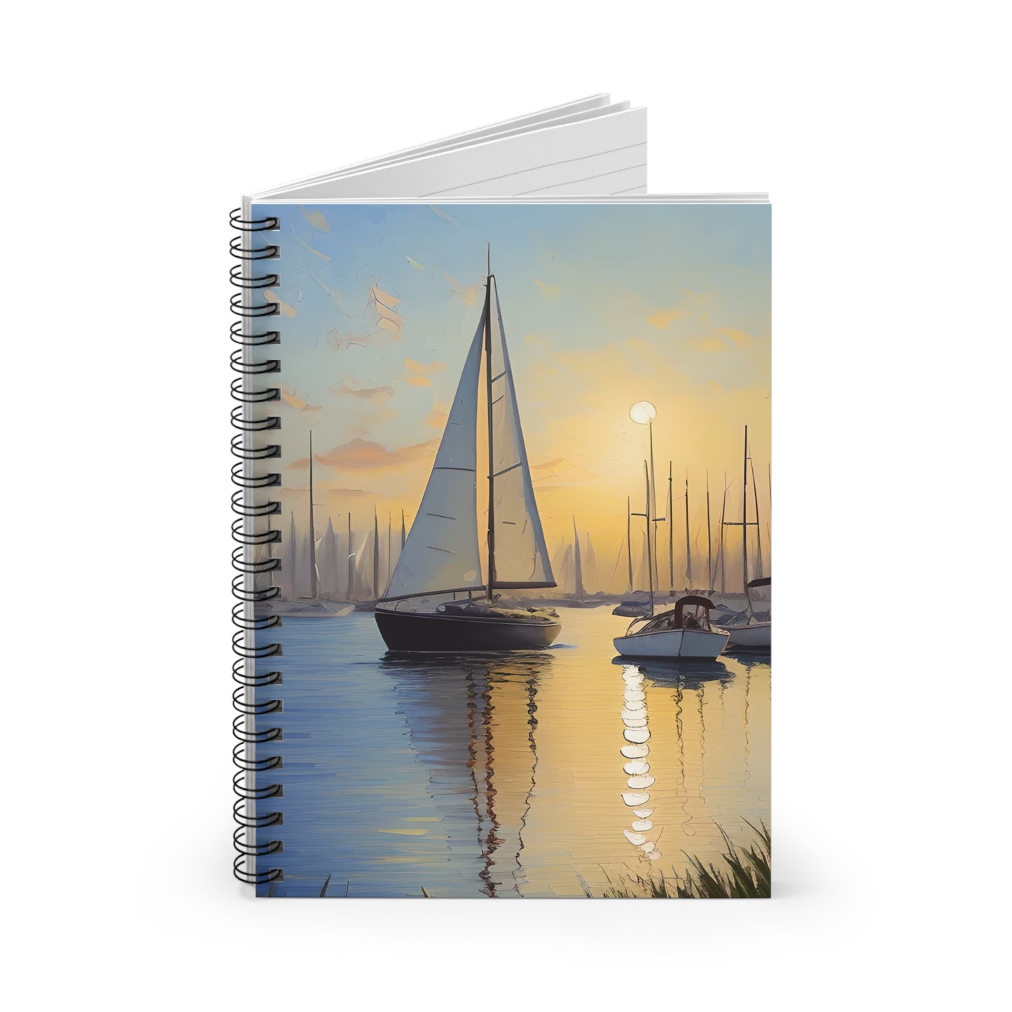 Sailboat Sunset Spiral Notebook