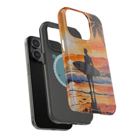 Tropical Sunset Surf Magnetic Tough Phone Case