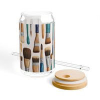 Artist Paintbrush Sipper Glass