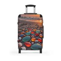 Colorful Sea Glass Cabin Suitcase