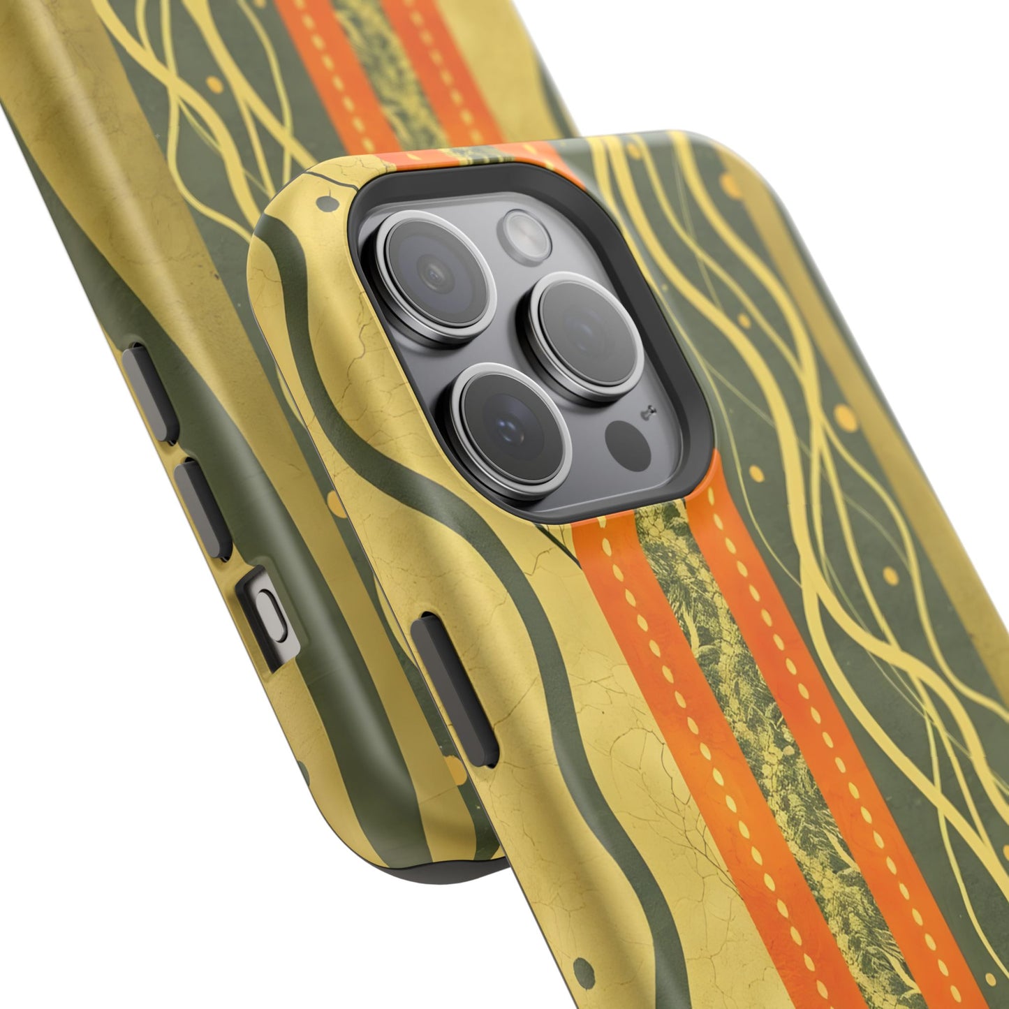 Autumn Colors Stripes Magnetic Phone Case