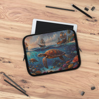 Sea Turtle Dive Laptop Sleeve