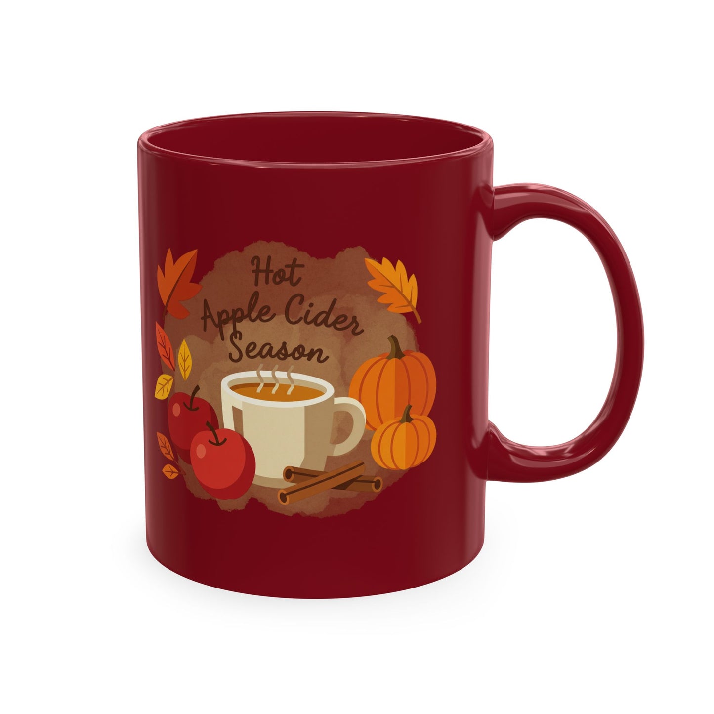 Hot Apple Cider Season Ceramic Mug