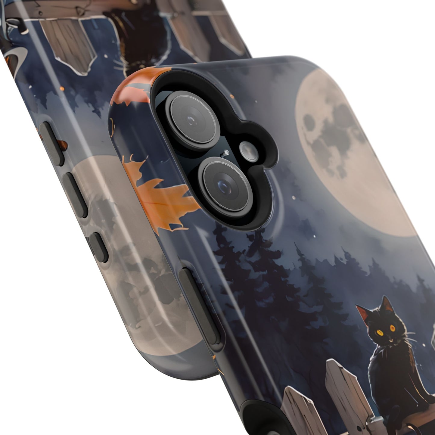 Black Cat Pumpkin Magnetic Phone Case