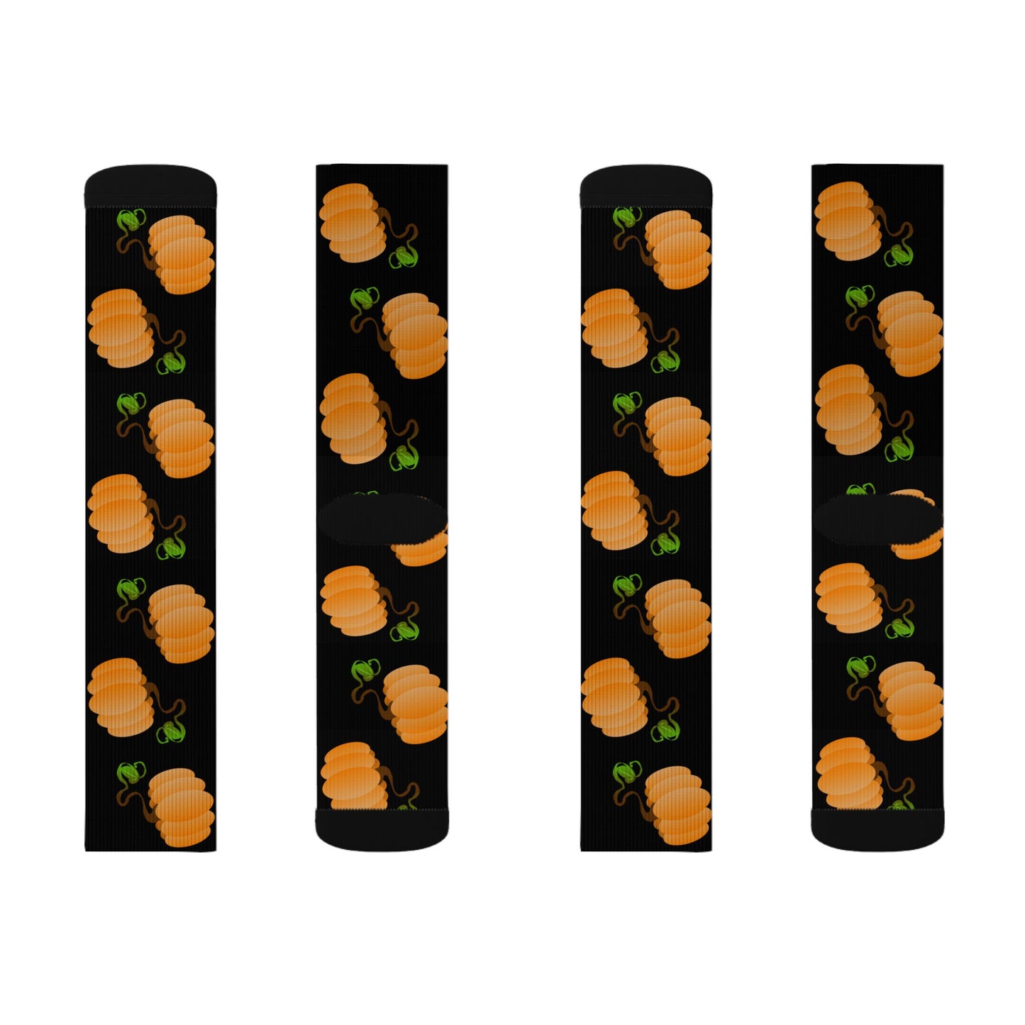 Orange Pumpkin Crew Socks