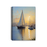 Sailboat Sunset Spiral Notebook
